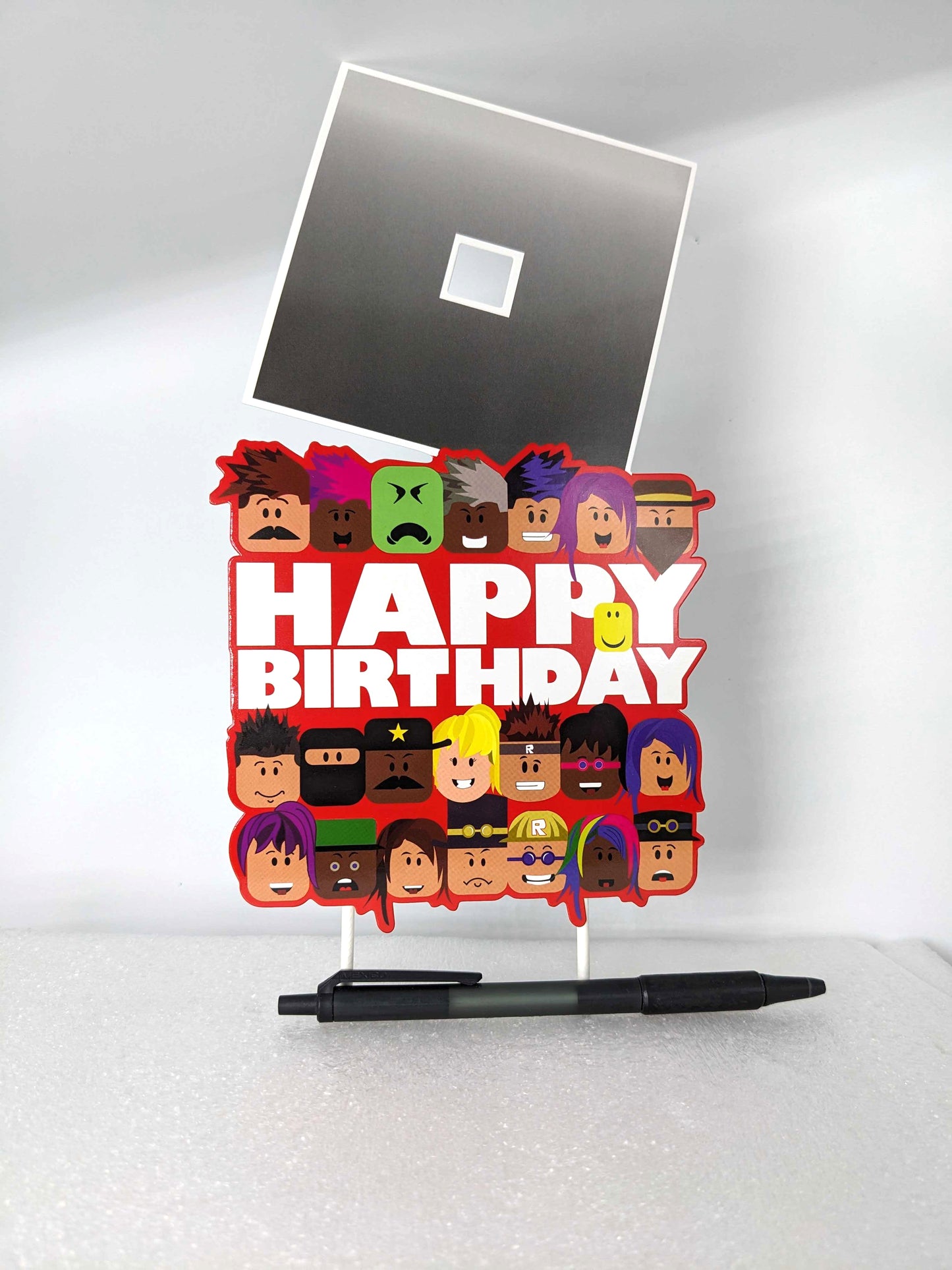 3D Blox Gamer Cake Topper