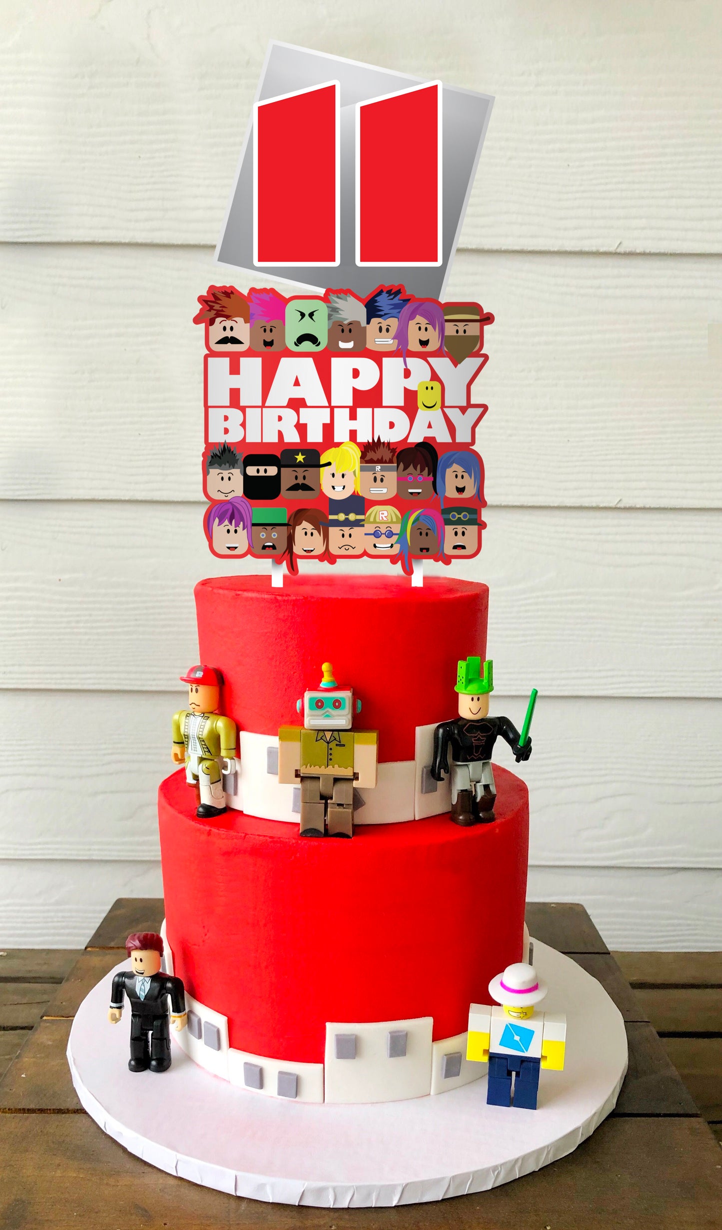 3D Blox Gamer Customizable Cake Topper