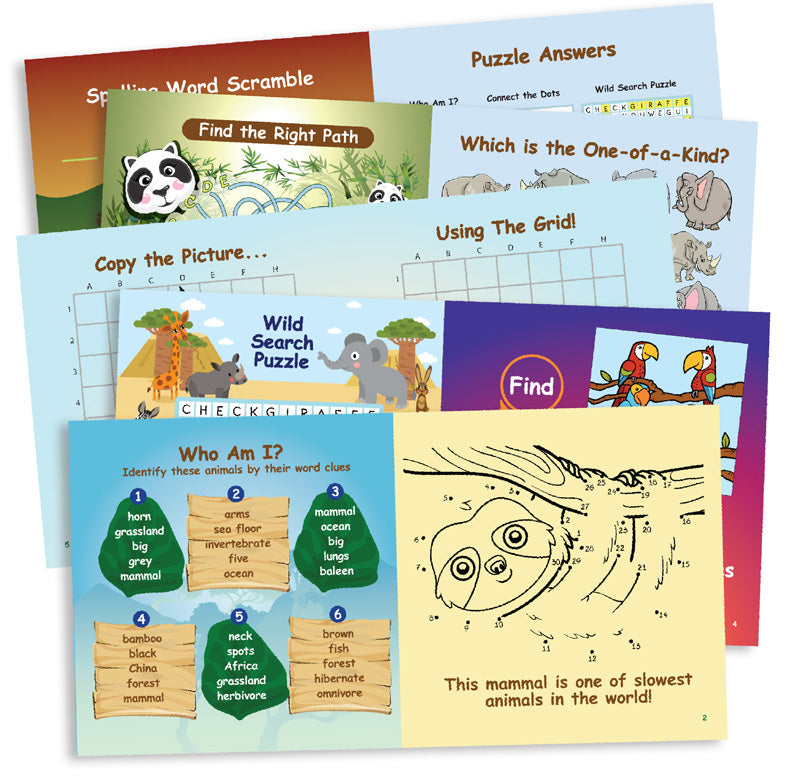 Zoo Mini Activity Books 12-pack