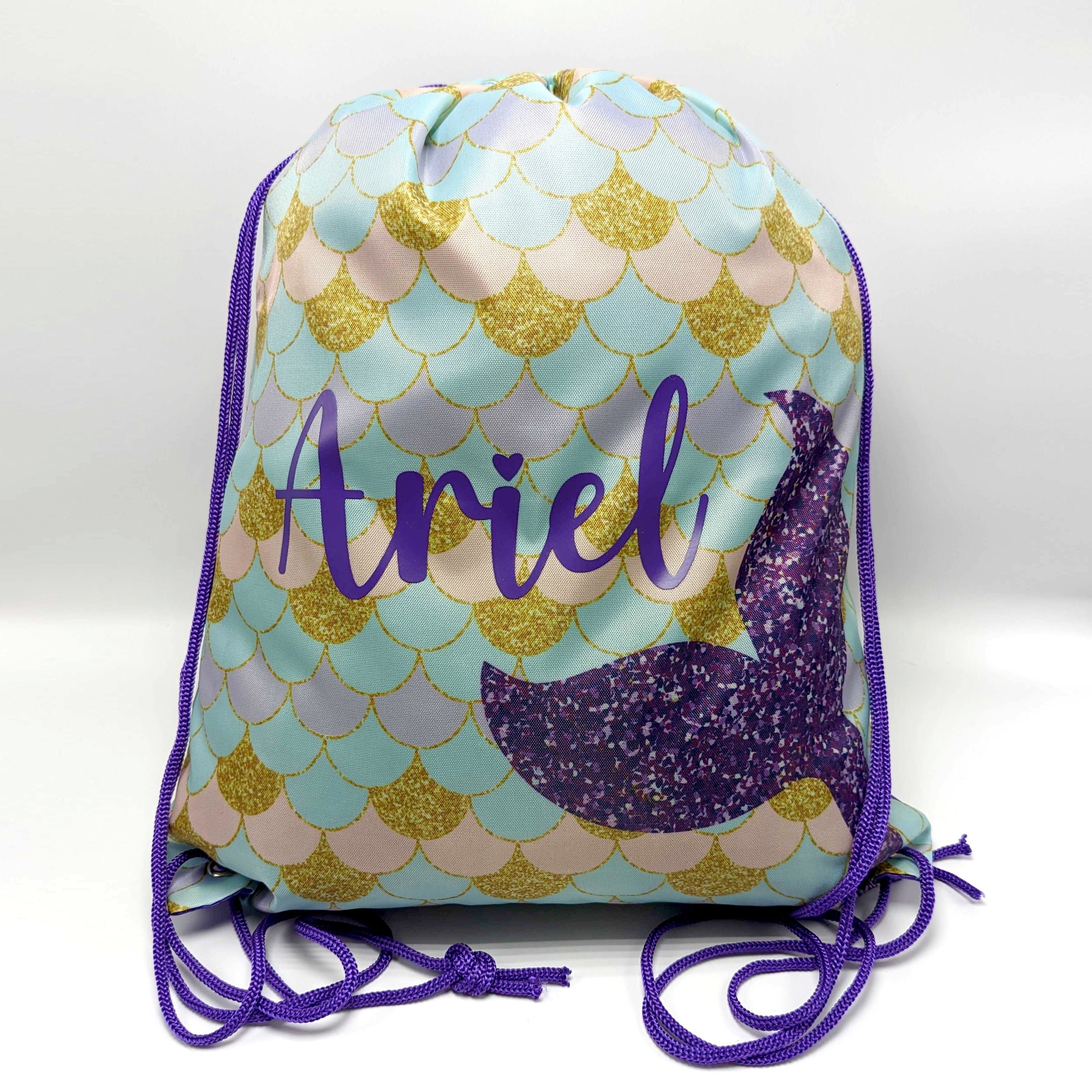 Mermaid initial outlet backpack