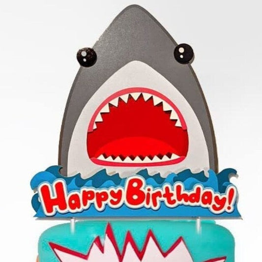 Shark Birthday Cake Topper