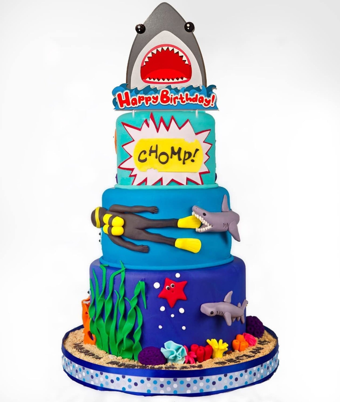 Shark Birthday Cake Topper