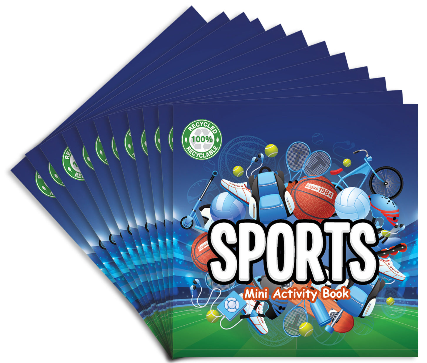 Sports Mini Activity Books 12-pack – Think Green Fun